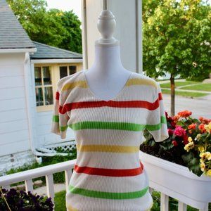 Striped Sweater Top ☀️🌿 Size S
